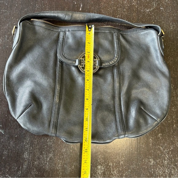 Tory Burch “Amanda” Black Leather Hobo Bag - Picture 8 of 9